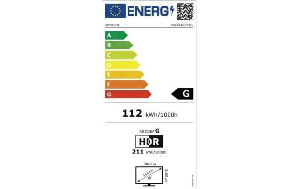 SAMSUNG Téléviseur UHD 4K SA TQ65LS03FWUXXC